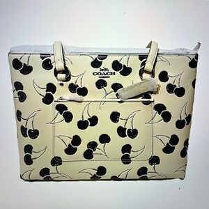 NEW  Coach Station Tote Bag Chalk Multi Smooth Leather i CCZ14